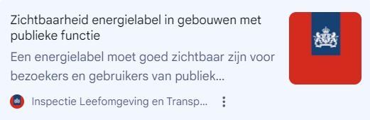 Logo van de gemeente met tekst over zichtbaarheid en energiebeleid.